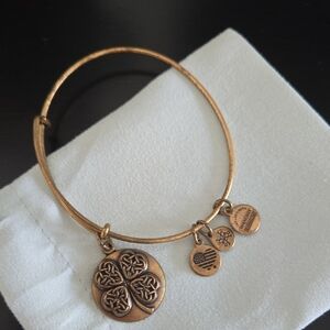 Alex And Ani Clover Charm Bangle Bracelet